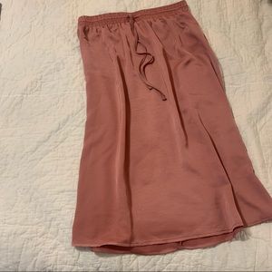 Pink Silk Skirt